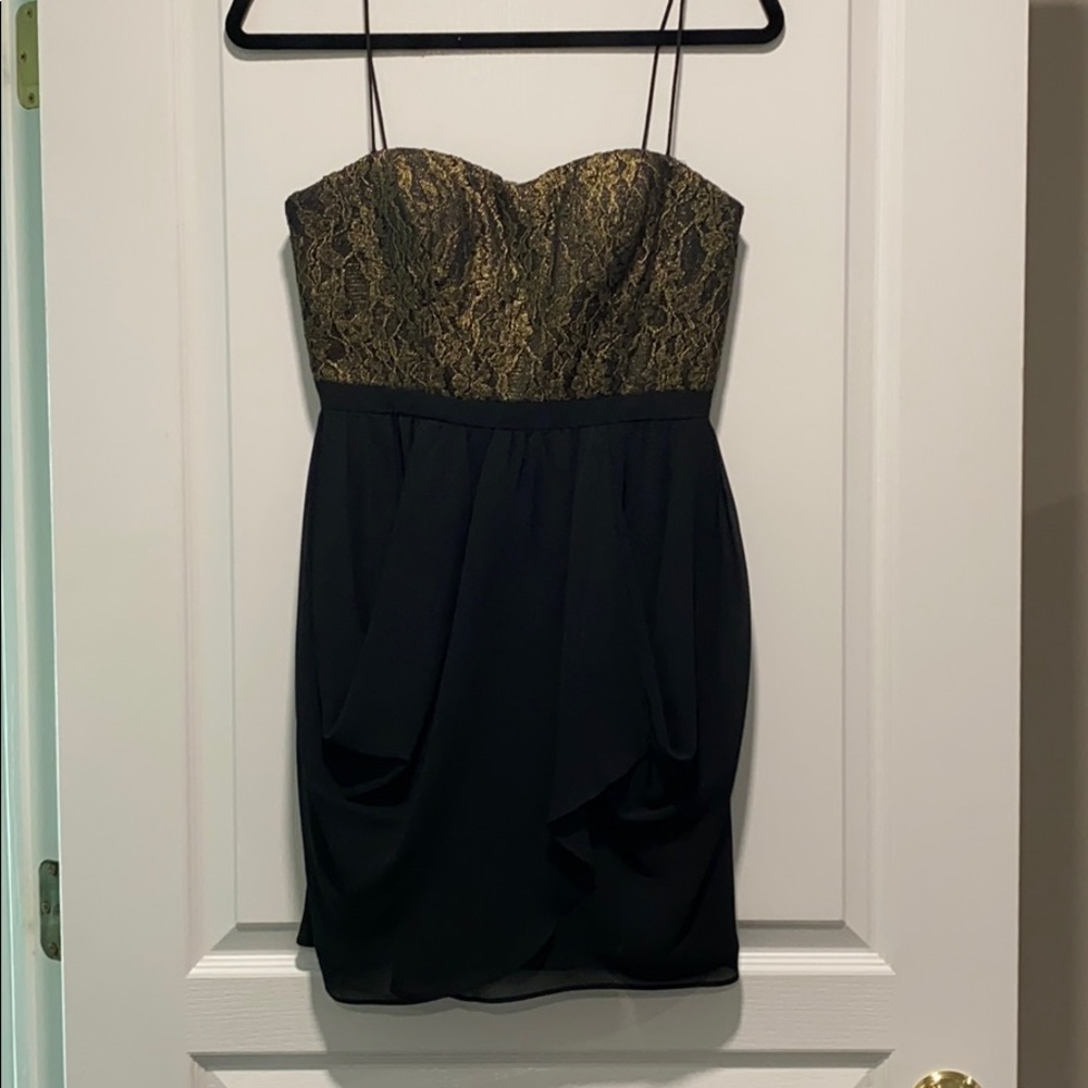 Aqua Black Mini Dress